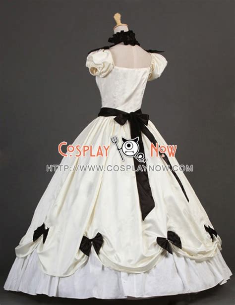 Victorian Southern Belle Princess Ball Gown Formal Reenactor White
