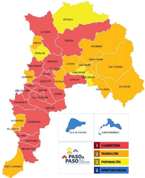 Así Luce El Mapa 19 Comunas De La Región De Valparaíso Estarán En