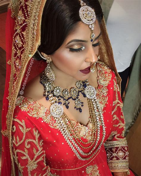 Indian Punjabi Bridal Makeup Photos Wavy Haircut