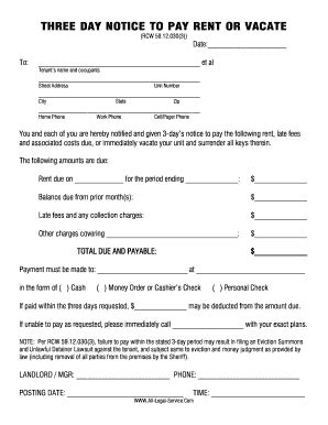 Form t1032 step 4 note. 3 Day Notice - Fill Online, Printable, Fillable, Blank | PDFfiller