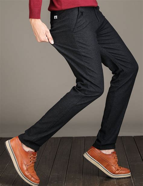 Mens Tapered Slim Fit Wrinklefree Casual Stretch Dress Pantsclassic Fit