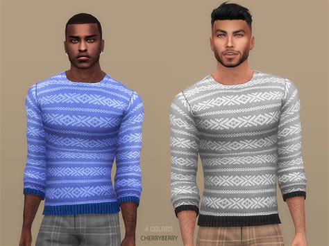 The Sims Resource Cozy Winter Sweater