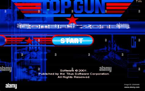 Top Gun Combat Zone Sony Playstation 2 Ps2 Editorial Use Only Stock