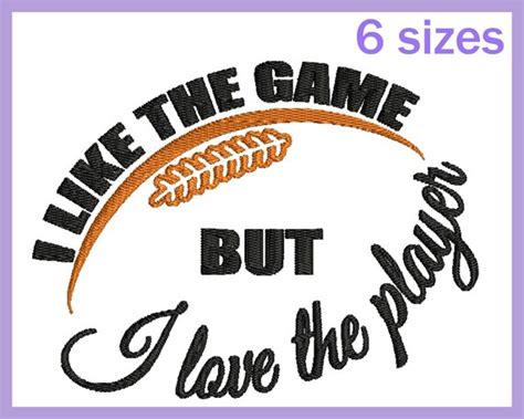 Like the game love the player Design for Embroidery Machine