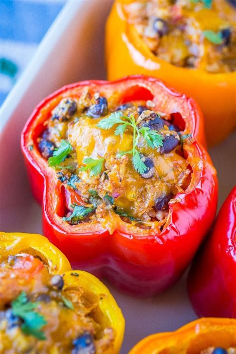 Vegetarian Stuffed Peppers From She Likes Food Stuffed Peppers