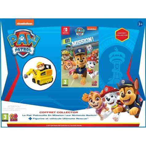 Coffret Collector Pat Patrouille En Mission Jeu Switch Jouet Rubble