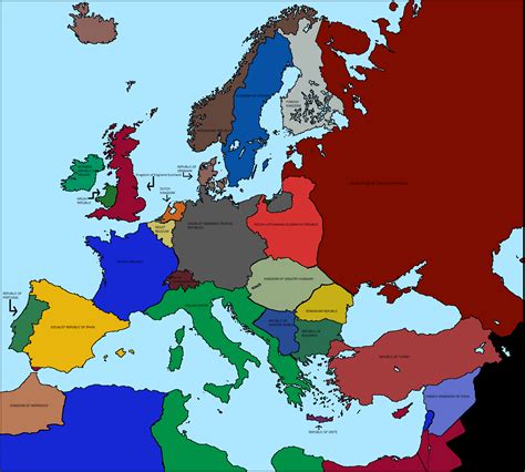 Alternate History Map Of Europe 1936 Ralternatehistory