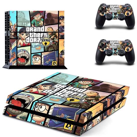 Gta 5 Decal Skin Cover For Playstaion 4 Console Ps4 Skin Stickers2 Pcs