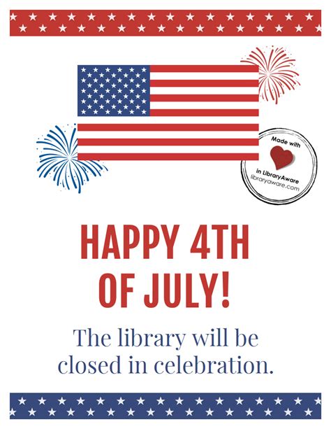 Customize Or Print This 4th Of July Closing Sign Sized As