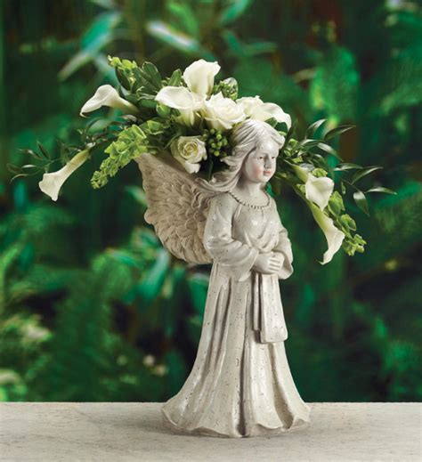 19 Decorative Praying Angel Statue Planter Or Outdoor Patio Garden
