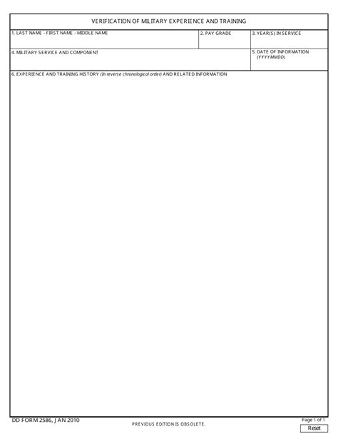 Dd Form 2586 Fill Out Sign Online And Download Fillable Pdf