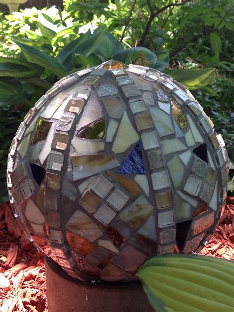 I hope this bowling ball bowls you over! Mosaic bowling ball with glass from my father's workshop ...