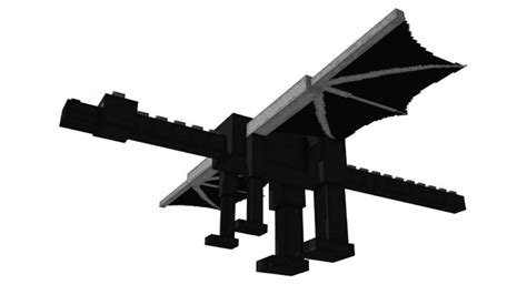 3d Model Enderdragon Minecraft Rigged