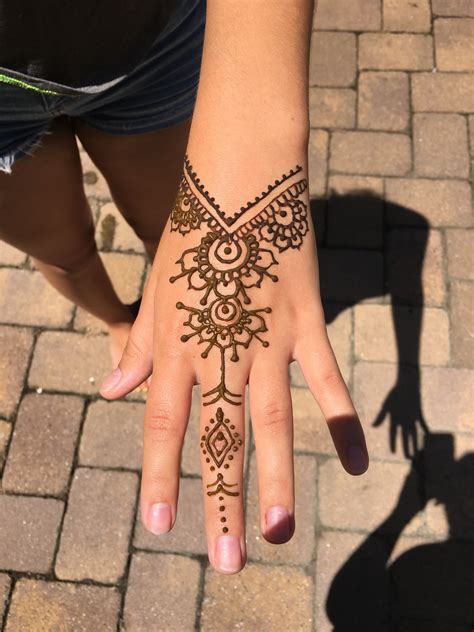 Henna Hand Tattoo Templates