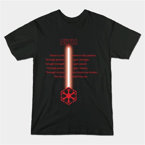 T Shirts Sith Code Red Teepublic