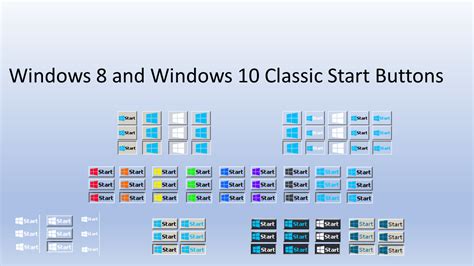 Windows 8 And Windows 10 Classic Start Buttons By Dogchew57 On Deviantart