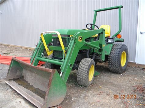 Jd 755 4x4 Tractor W52 Loader Green Spring Tractor