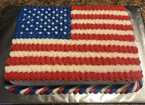 American Flag Cake American Flag Cake Fourth Of July Cakes Birthday