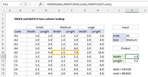Index And Match Two Column Lookup Excel Formula Exceljet