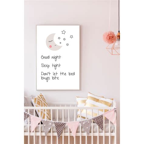 Good Night Sleep Tight Dont Let The Bugs Bed Bite Svg Etsy