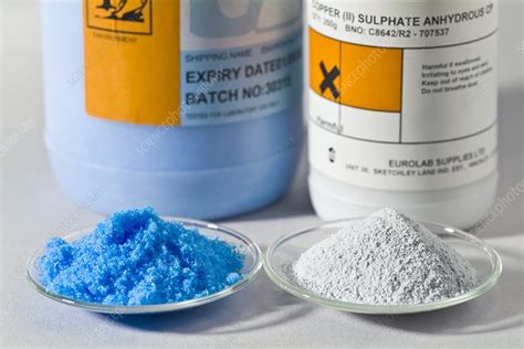 Copper Ii Sulphate Forms Stock Image C0047693 Science Photo