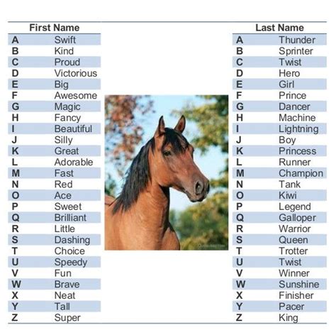 horse names