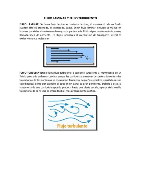 Flujo Laminar Y Flujo Turbulento