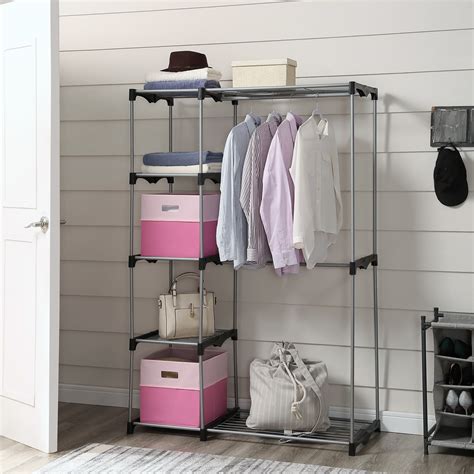 Mainstays Closet Organizer Mainstays 6 Shelf Closet Organizer And Clothes Protector