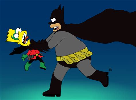 Batman Homer Simpsons And Robin Bart Simpsonsby C By Megac5 On Deviantart
