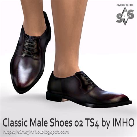 Imho Sims 4 Classic Male Shoes 02 Sims 4 Downloads
