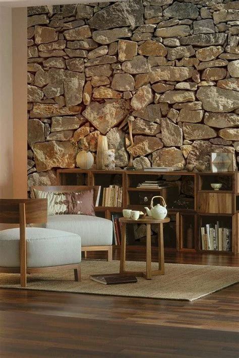 45 Unique Interior Ideas With Natural Stone Wall Stone Wall Design