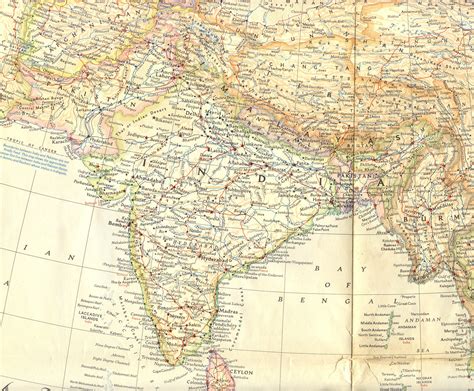 Geographic Map Of India