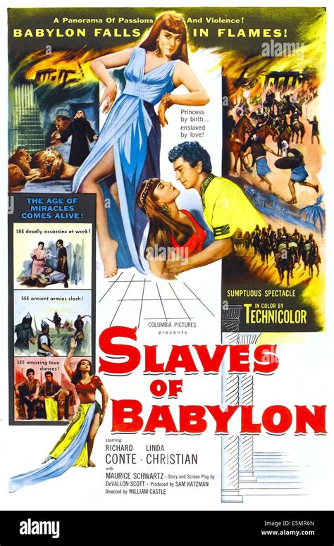 Slaves Of Babylon Us Poster Art Center Linda Christian Richard