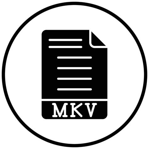 Mkv Icon Style 7878521 Vector Art At Vecteezy