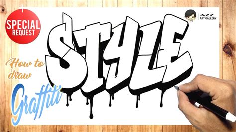 How To Draw Graffiti Step By Step Youtube