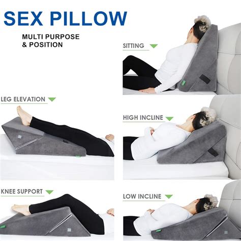 2020 New Folding Triangle Memory Foam Incline Cushion Comfort Bed Sex