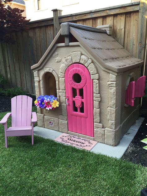 DIY plastic playhouse | Play houses, Build a playhouse, Little tikes