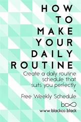 Images of Create A Daily Schedule