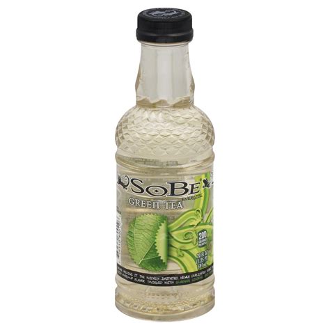 Sobe switched from glass bottles to plastic bottles for all of its beverages in 2010. SoBe Energize Green Tea Healthy Drink - Shop Tea at H-E-B