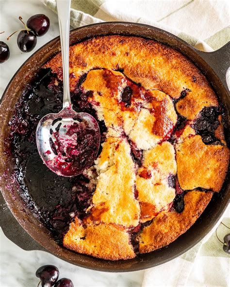This Easy Homemade Cherry Cobbler Recipe Is Made With Fresh Cherries And A Soft Rise To The Top