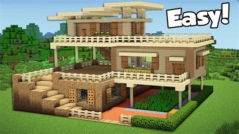 Find your perfect minecraft home! Minecraft: How to Build a Large Starter House Tutorial (#2) - YouTube | Minecraft houses, Easy ...