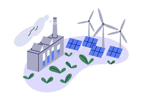 Concept Of Alternative Energy Sources Stock Vector Illustration Of
