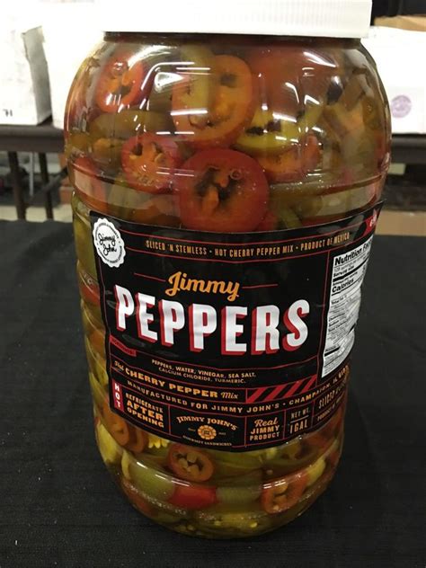 Jimmy Peppers Cherry Peper Sliced N Stemless 4 1 Gallon Industrial