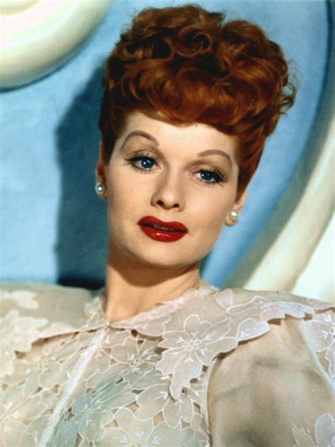 Lucille Ball Color Publicity Photo Hollywood 1940s Movie Star Actress Golden Age