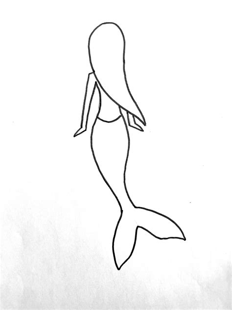 How To Draw A Mermaid Mermaid Drawings Mermaid Canvas Vrogue Co