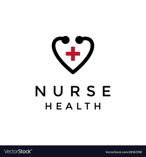 Nurse Icon Or Logo In Modern Line Style High Vector Image