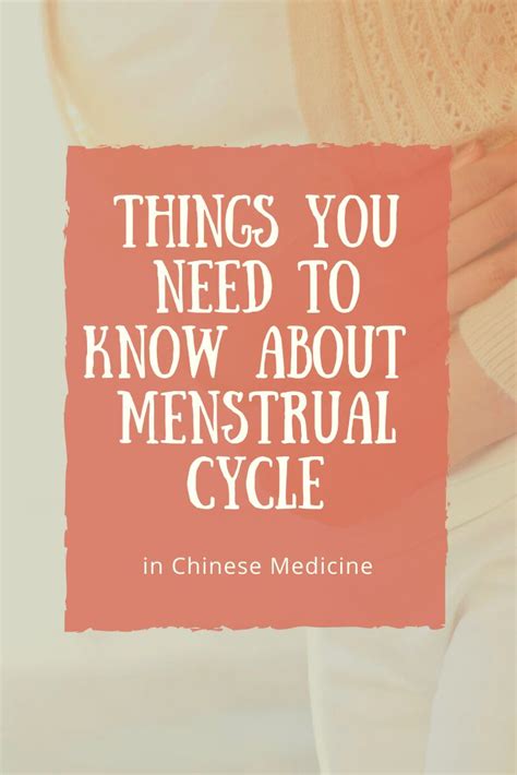 The Quality Of A Womens Menstrual Cycle According To Traditional Chinese Medicine Tcm Can