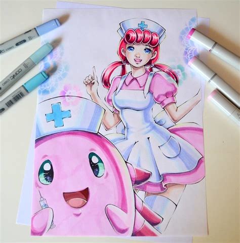 Maybe you would like to learn more about one of these? Nurse Joy by Lighane's Artblog | Pokemon coloring, Copic ...
