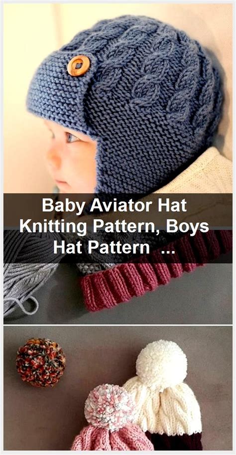 Baby Aviator Hat Knitting Pattern Boys Hat Pattern Dayton 2020