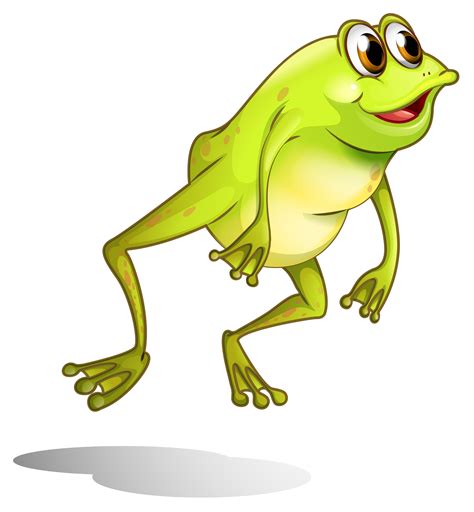 A Green Frog Hopping 520739 Vector Art At Vecteezy